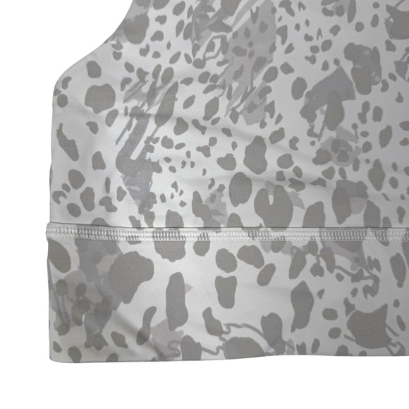 Lululemon | Free to Be High-Neck Longline Bra | 8 | Cheetah Camo Antique White - Picture 6 of 16